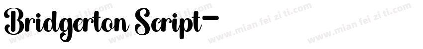 Bridgerton Script字体转换